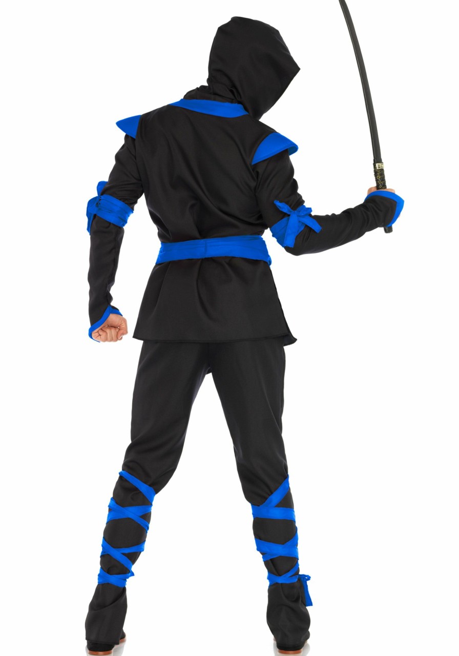 New Ninja-Kostum Fur Herren Schwarz Blau