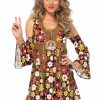 Wholesale Starflower Hippie Kleid Kostum Mehrfarbig