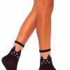 Best Daphne E Katze Knochel Socken Schwarz