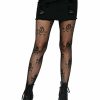 Hot Pirate Net Skull Strumpfhose Schwarz