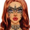 Clearance Maskerade Maske Strass Stick-On Juwelen