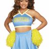 Clearance Cheer Squad Cutie Kostum Blau Gelb