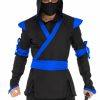 Online Ninja-Kostum Fur Herren Schwarz Blau