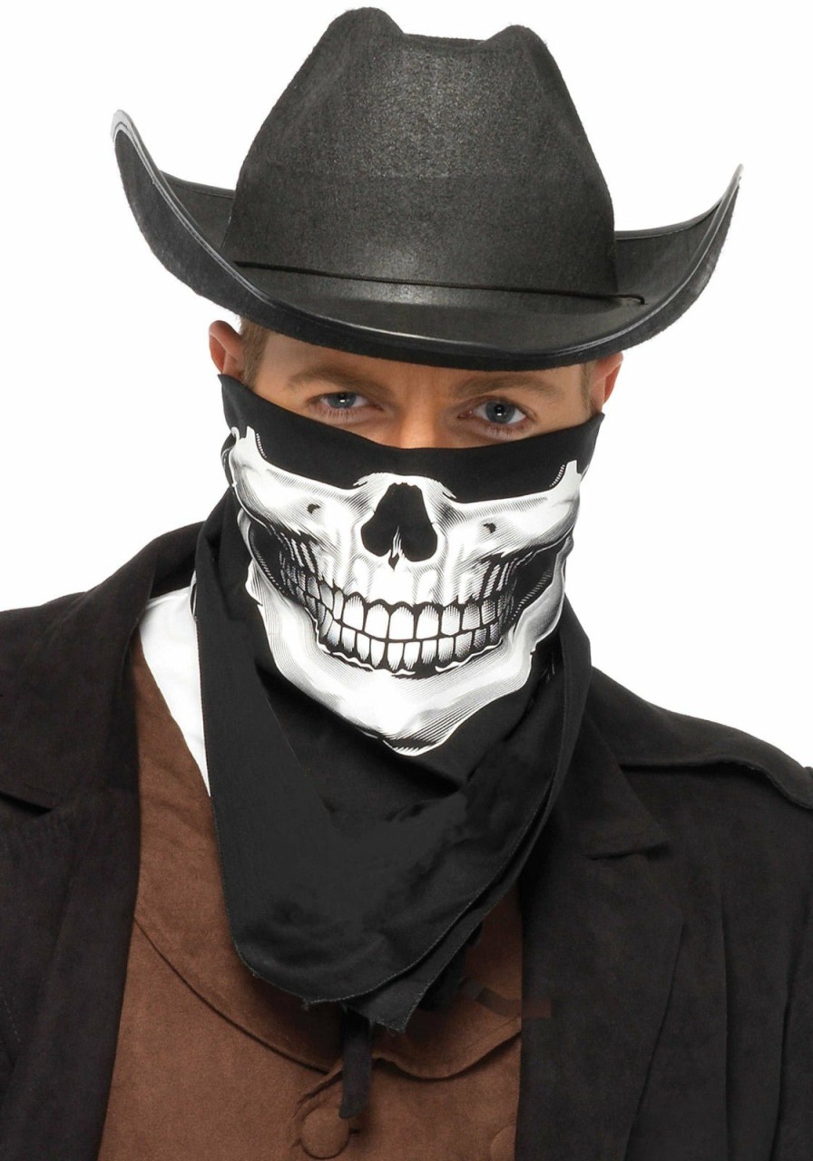 Wholesale Totenkopf Bandana Gesichtsmaske Schwarz-Weiss