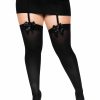 Hot Kay Plus Satin Bow Thigh Hochs