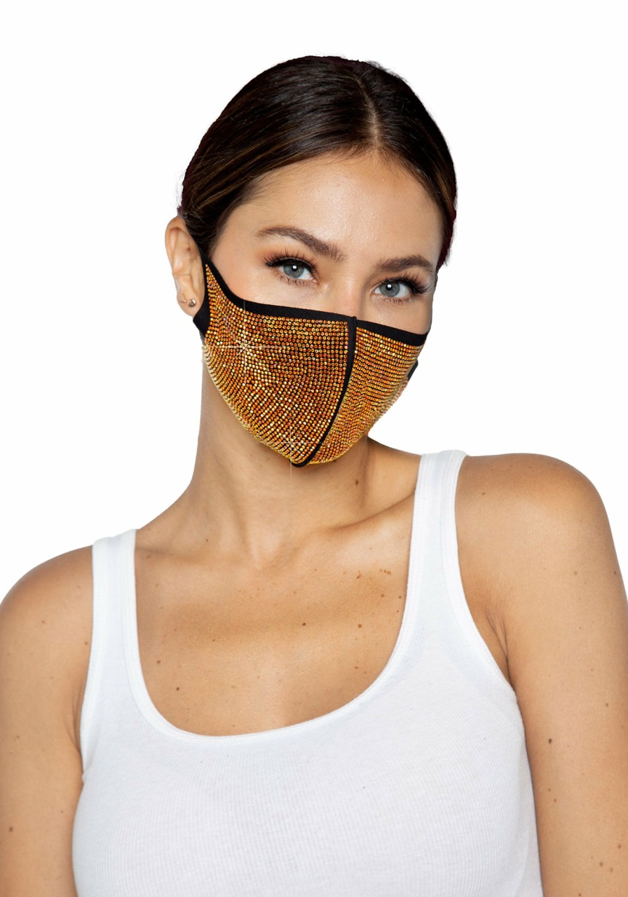 Clearance Alexi Strass-Gesichtsmaske Gold