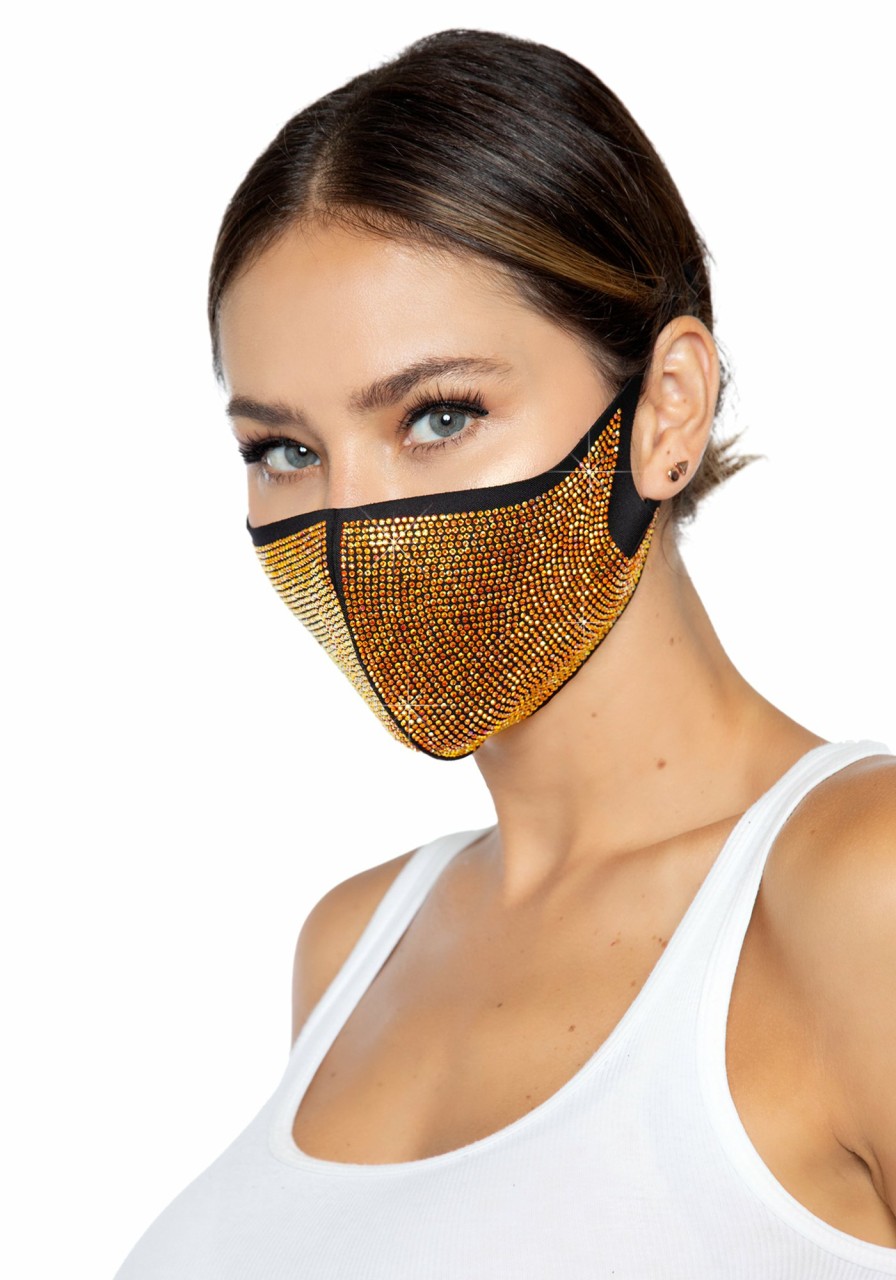 Clearance Alexi Strass-Gesichtsmaske Gold