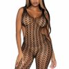 Clearance Nichts Als Net Footless Bodystocking Schwarz