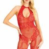 Hot Nahtloser Netz-Bodystocking