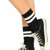 Best Corrie Athletic Gestreifte Sockchen Schwarz-Weiss