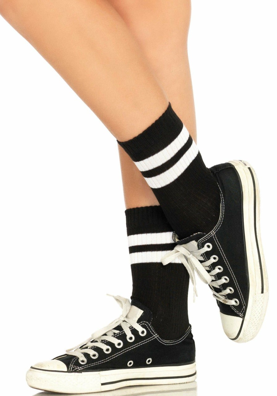 Best Corrie Athletic Gestreifte Sockchen Schwarz-Weiss