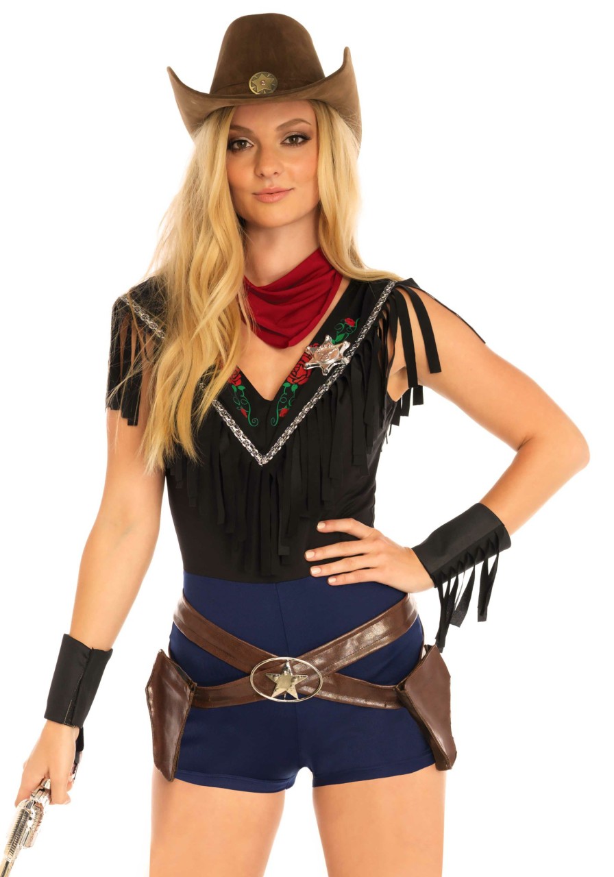 New Wild West Sheriff Kostum Mehrfarbig