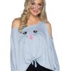 Online Maus Kostum Poncho Set Grau