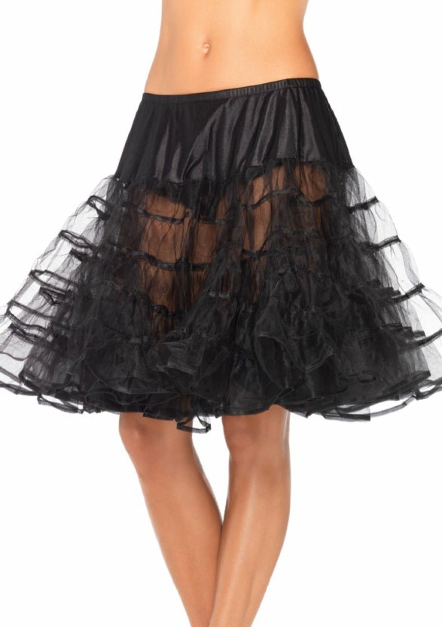 Clearance Knielanger Mehrlagiger Petticoat Kostumrock