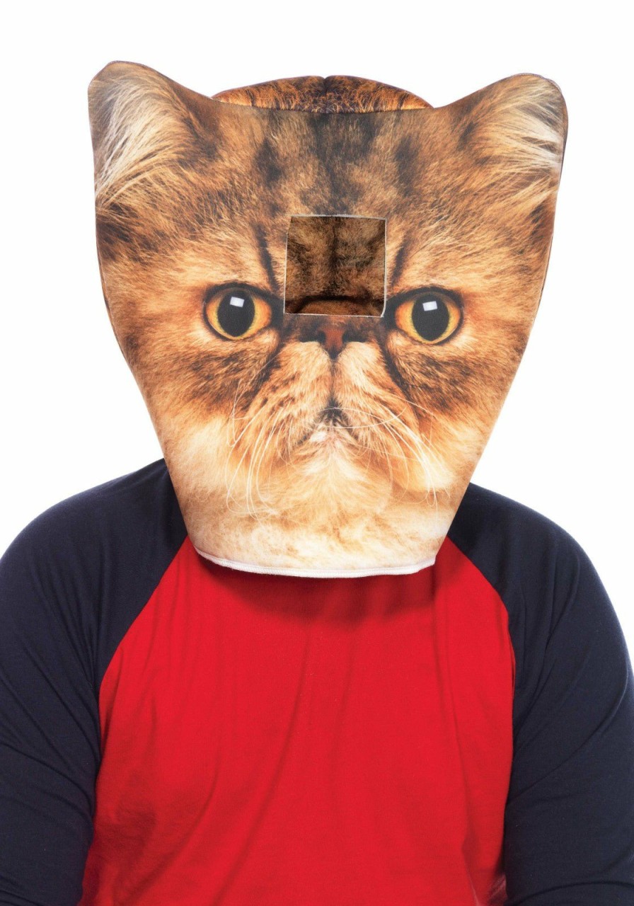 Clearance Schaumstoff Wutende Katze Kostum Maske Orange