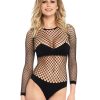 Clearance Freche Kitty Bodysuit Schwarz