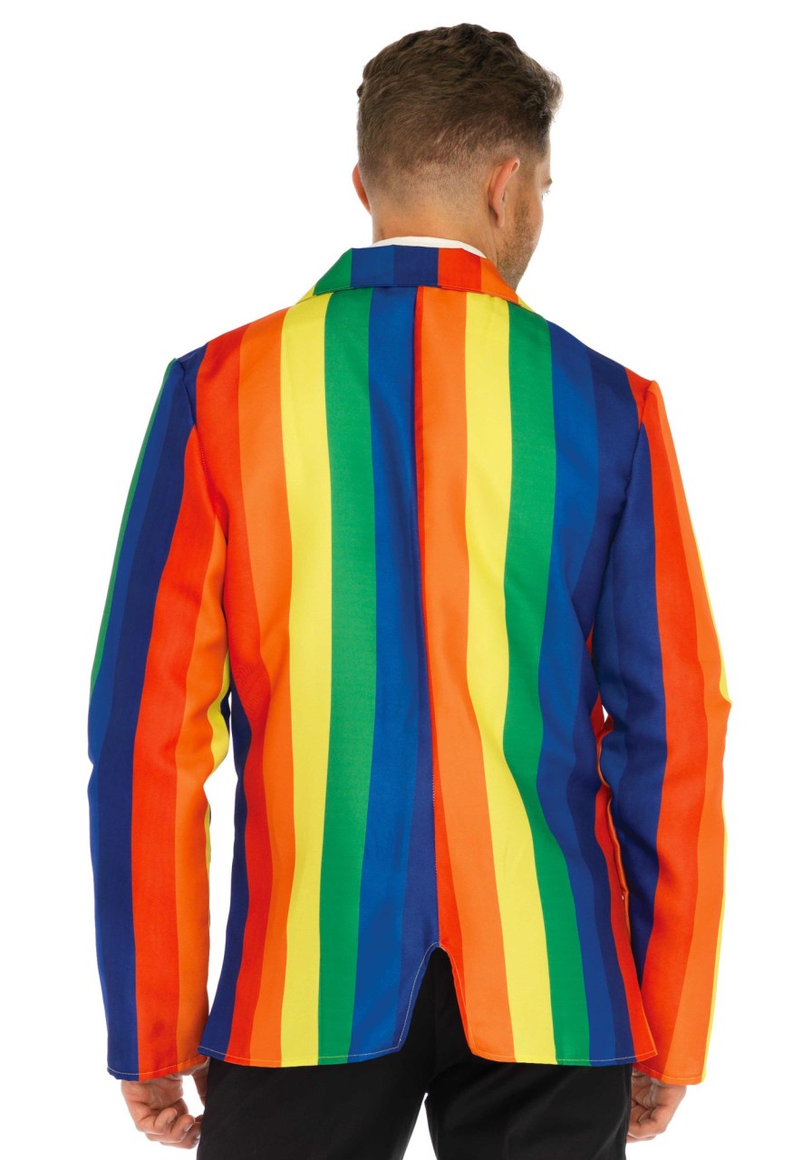 Clearance Regenbogen Anzug Kostumjacke Mehrfarbig