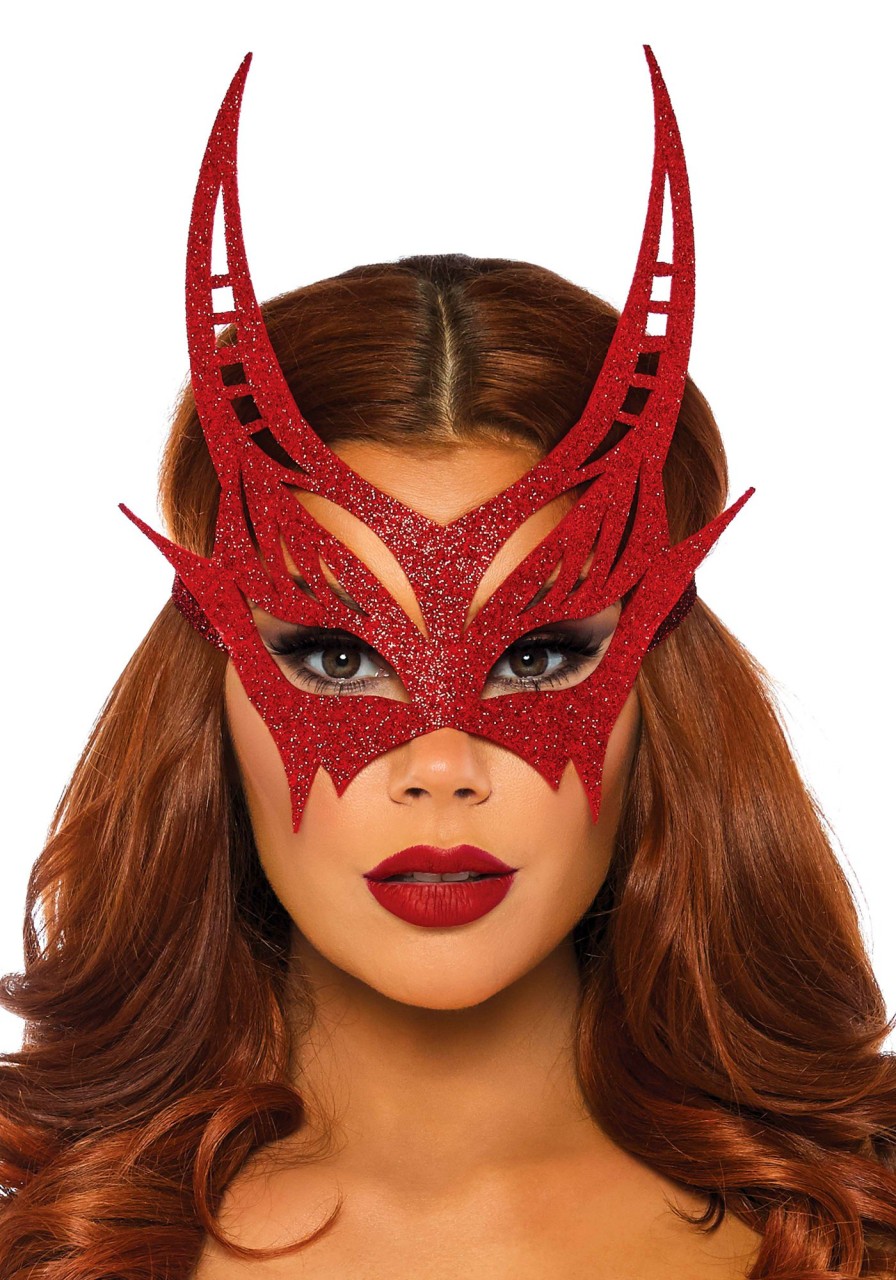 New Glitter Die Cut Devil Maskerade Maske