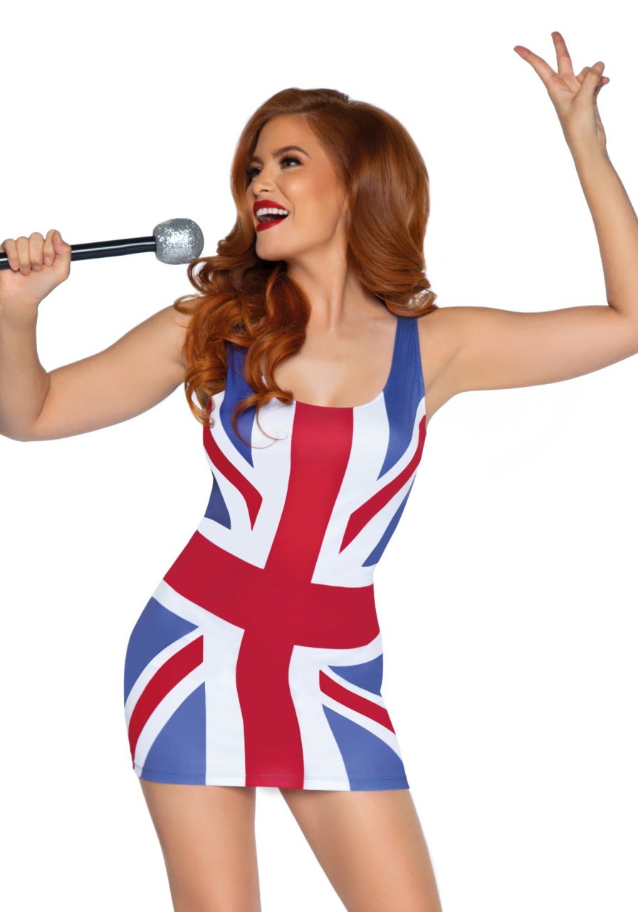 Best Britische Flagge Kleid Kostum Mehrfarbig