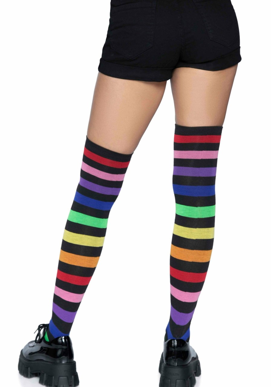 Best Aurora Rainbow Oberschenkelhohe Socken Mehrfarbig