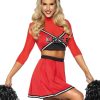 Online Varsity Babe Cheerleader Kostum Rot