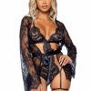 New Alle Romance Spitzen Teddy & Robe Set