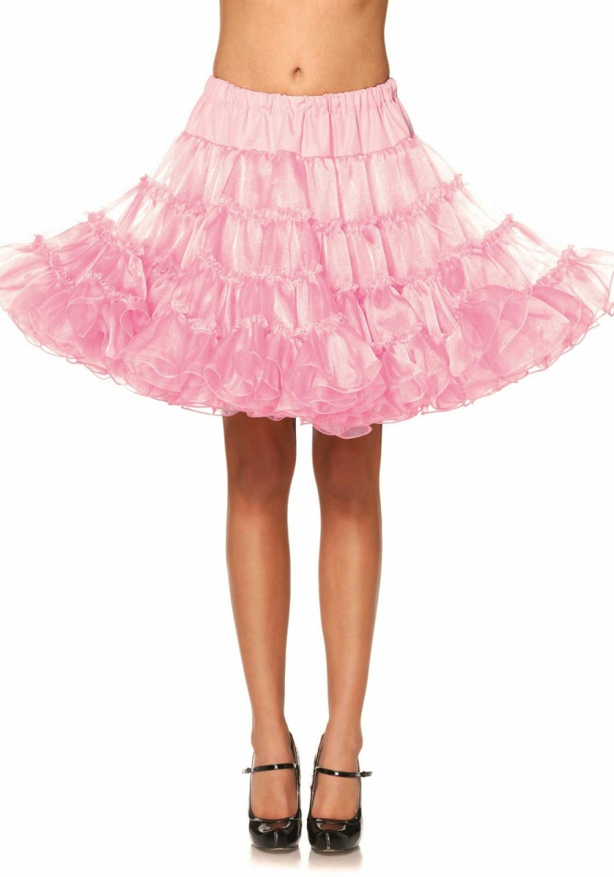 Clearance Knielanger Deluxe Crinoline Petticoat Kostumrock Rosa