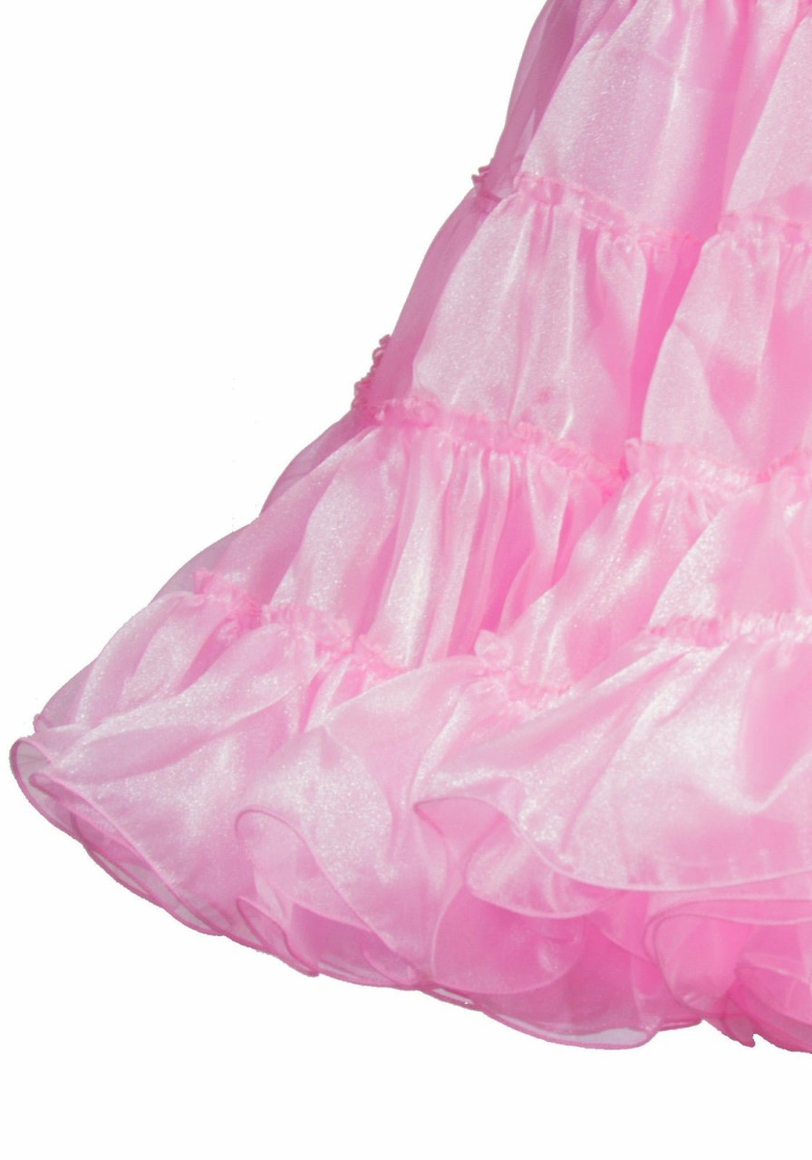 Clearance Knielanger Deluxe Crinoline Petticoat Kostumrock Rosa