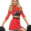 Clearance Varsity Babe Cheerleader Kostum Rot