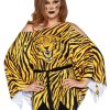 New Tiger Kostum Poncho Set Orange