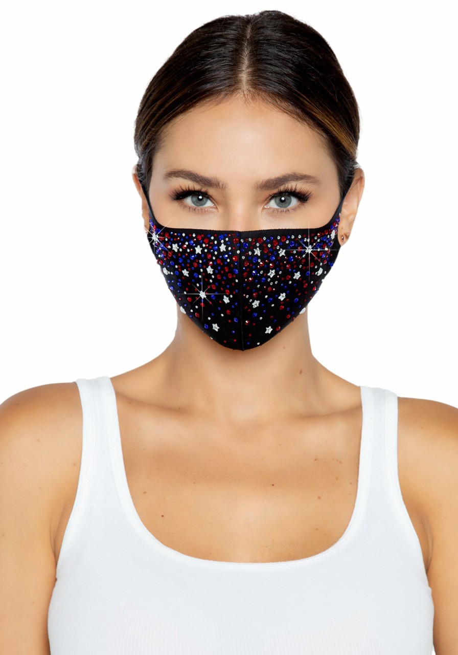 Online Liberty Strass-Gesichtsmaske Mehrfarbig