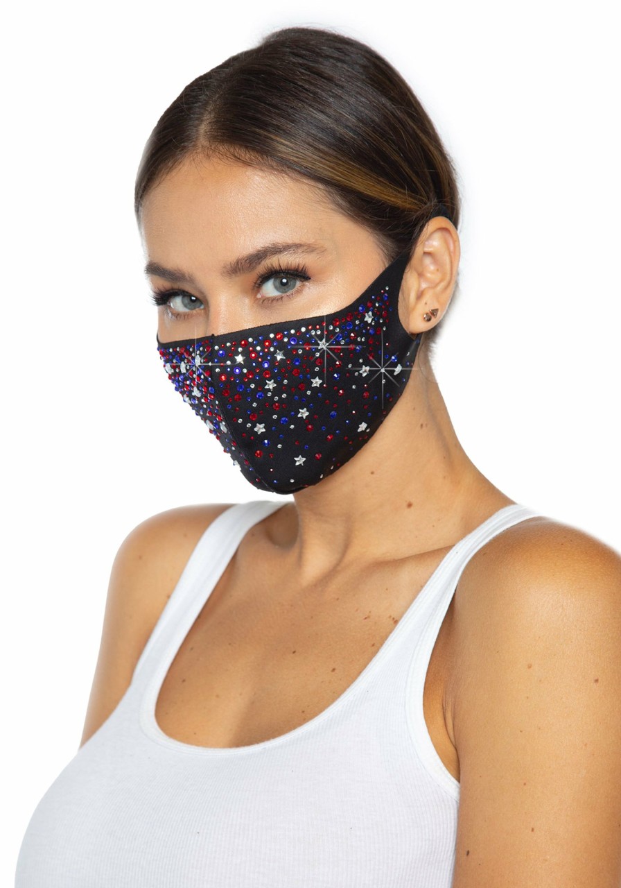 Online Liberty Strass-Gesichtsmaske Mehrfarbig