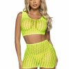 Hot Net Tank Crop Top & Minirock