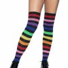 New Aurora Rainbow Oberschenkelhohe Socken Mehrfarbig