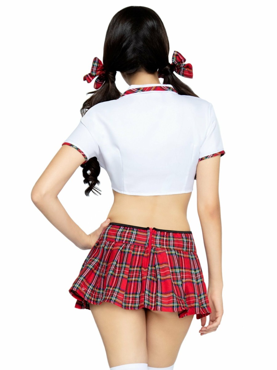 Hot Miss Prep School Kostum Rot