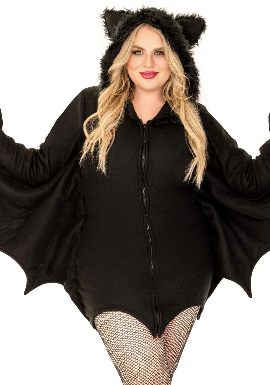 Wholesale Plus Size Gemutliches Fledermaus Kostum Schwarz